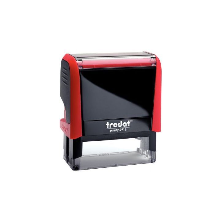 Timbre X-Print avec formule commerciale à encrage automatique COMPTABILISÉ encré rouge B499204 PRINTY TRODA(...)