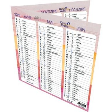Achetez Calendrier origami iconique 36x18cm 238561Q QUO VADIS pas cher sur Ma Rentrée Scolaire