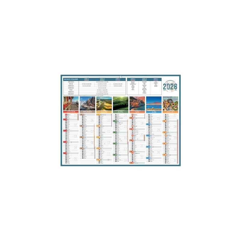 Achetez Calendrier semestriel 7 mois par face Planète 32x42cm PAPPLANETEMED BOUCHUT GRANDREMY pas c.. Achetez Calendrier semestriel 7 mois par face Planète 32x42cm PAPPLANETEMED BOUCHUT GRANDREMY pas c..