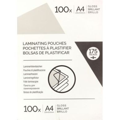Achetez Boite de 100 pochettes à plastifier format 216x303mm pour document A4 ép 175µ 6910701 BUD..