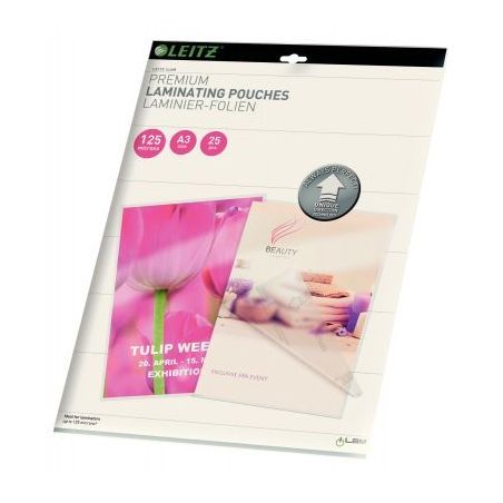 Achetez Paquet de 25 pochettes pour plastification à chaud Leitz Ilam UDT A3 125µ 74890000 LEITZ p..