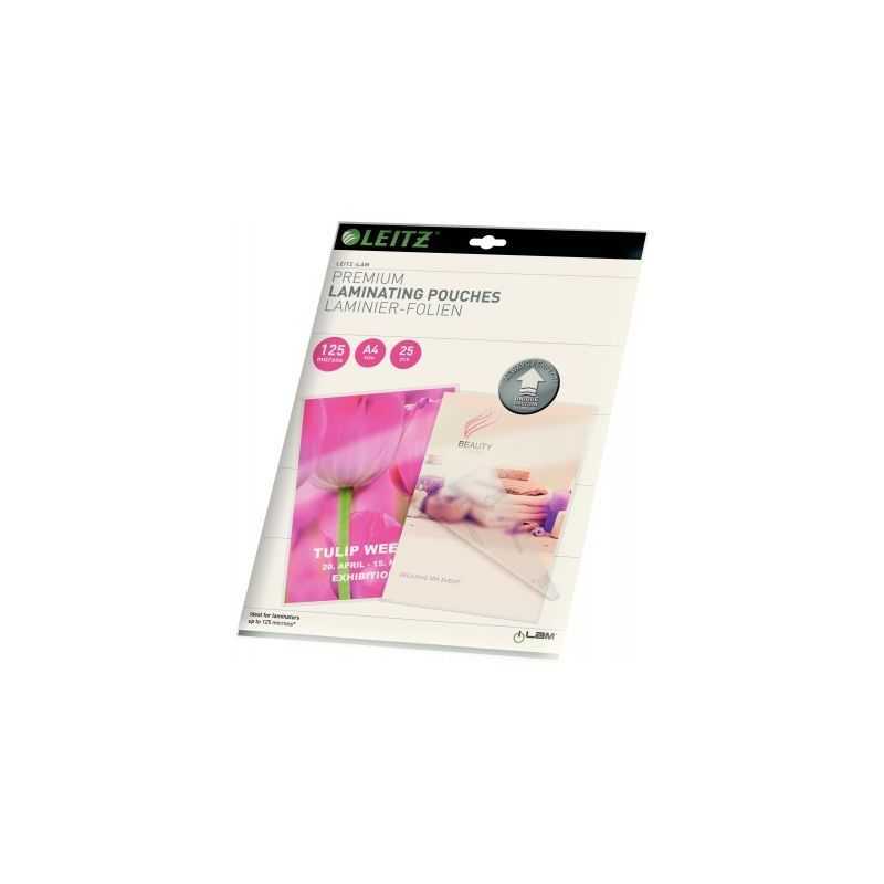Achetez Paquet de 25 pochettes pour plastification à chaud Leitz Ilam UDT A4 125µ 74820000 LEITZ p..