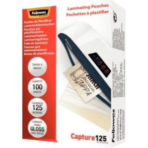 Achetez FELLOWES Pack de 100 pochettes Imagelast 125 microns 54x86mm 5306302 pas cher sur Ma Rentré..