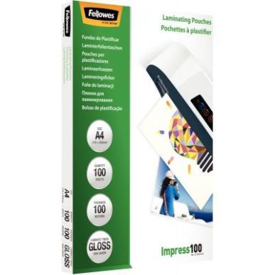 Achetez Boîte de 100 pochettes de plastification A4 100 microns 5351111 FELLOWES pas cher sur Ma Re..
