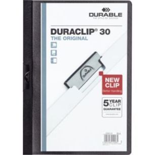 Achetez Paquet de 5 chemises  DURACLIP 3mm noir 222701 DURACLIP DURABLE pas cher sur Ma Rentrée Sco..