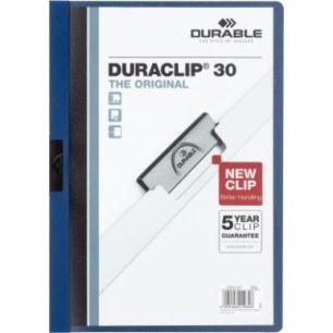 Achetez Paquet de 5 chemises  DURACLIP 3mm bleu foncé 222707 DURACLIP DURABLE pas cher sur Ma Rentr..