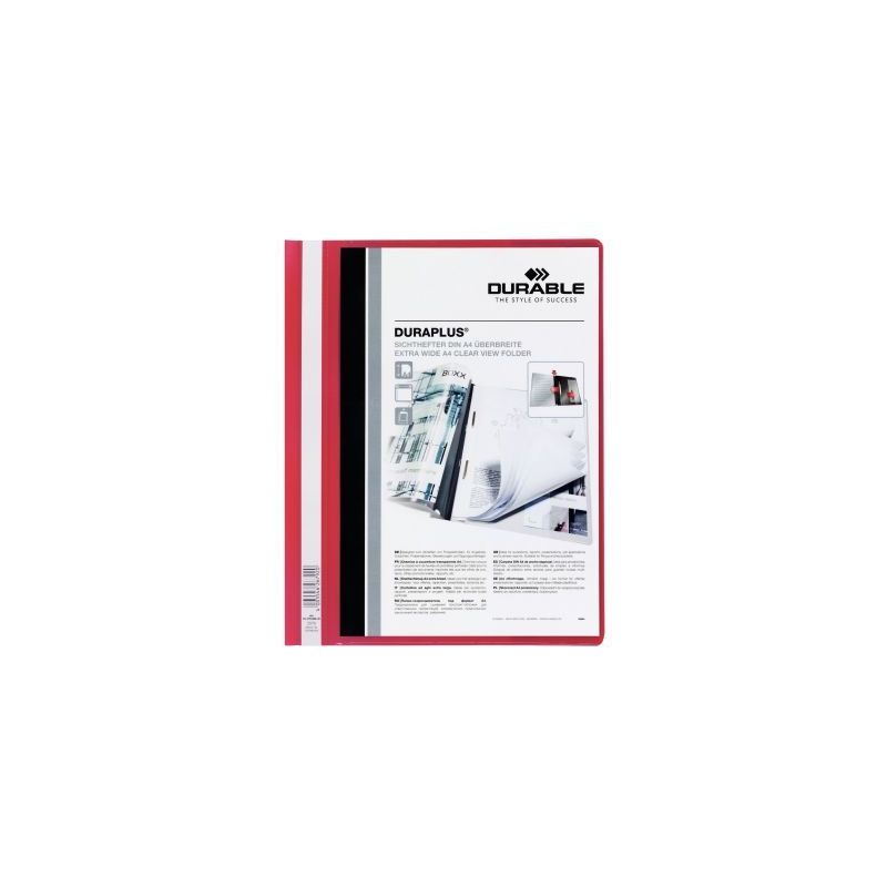 Achetez Chemise personnalisable à lamelle DURAPLUS format A4 : 21x29,7cm   rouge 2579-03 DURABLE pa..