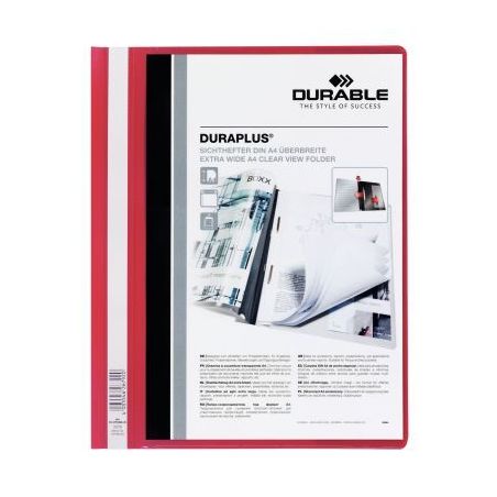 Achetez Chemise personnalisable à lamelle DURAPLUS format A4 : 21x29,7cm   rouge 2579-03 DURABLE pa..