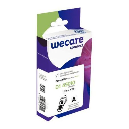 Achetez Ruban D1 noir sur transparent 12 mm x 7 m compatible K80028W4 WECARE ARMOR pas cher sur Ma R..