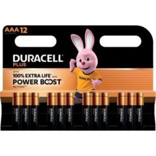 Achetez Blister 12 piles 1.5V PLUS POWERBOOST AAA / LR03 / MN2400 5000394176911 DURACELL pas cher su..