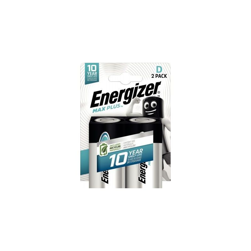 Achetez Blister 2 piles 1,5V Max Plus D 7638900423358 ENERGIZER pas cher sur Ma Rentrée Scolaire