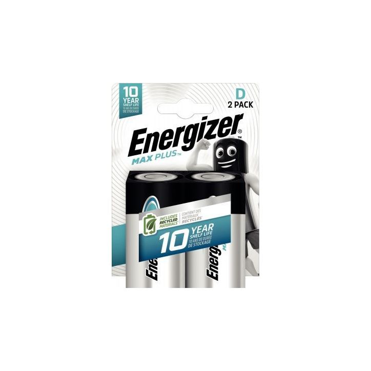 Blister 2 piles 1,5V Max Plus D 7638900423358 ENERGIZER