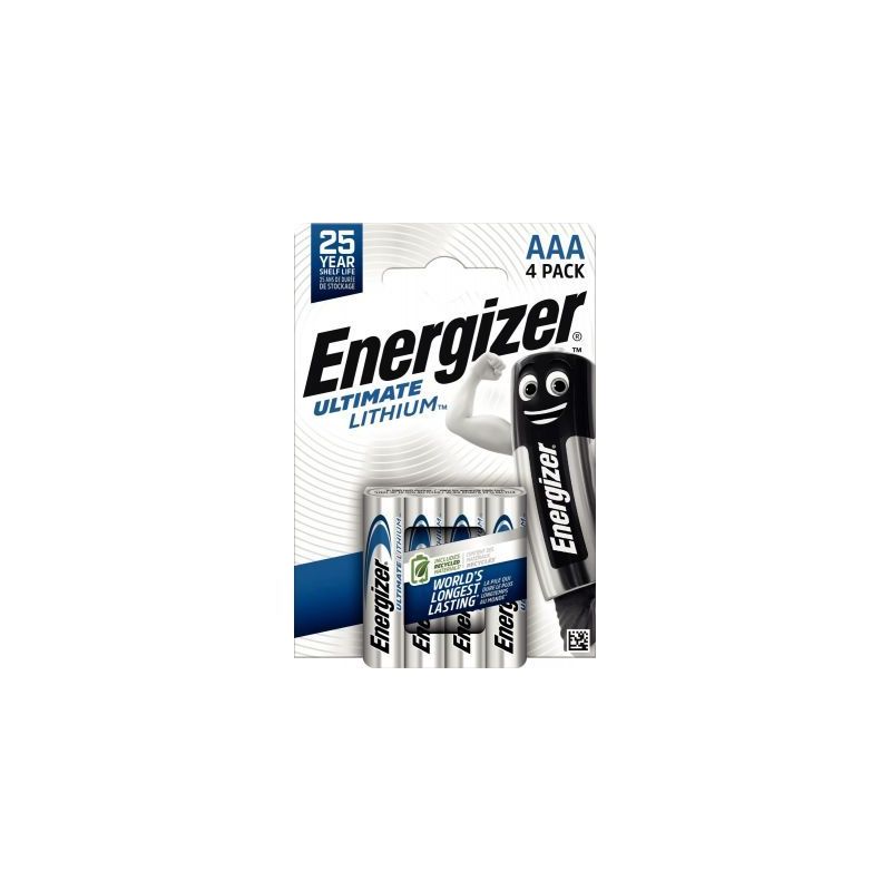 Achetez Blister 4 piles 1,5V Ultimate Lithium AAA 7638900273267 ENERGIZER pas cher sur Ma Rentrée S..
