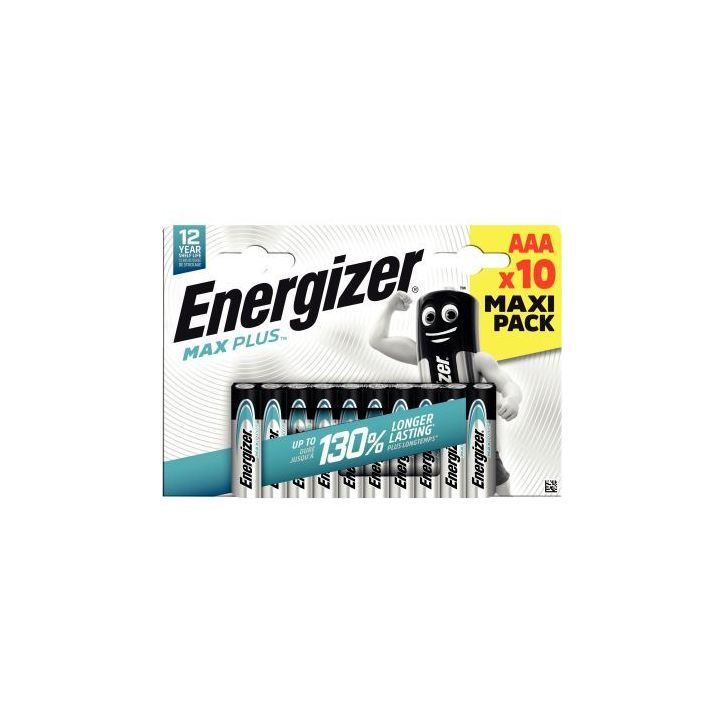 Blister 10 piles 1,5V Max Plus AAA / LR 03 7638900437539 ENERGIZER