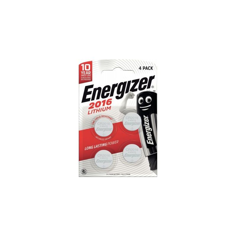 Achetez Blister de 4 piles lithium 3V CR2016 7638900415353 ENERGIZER pas cher sur Ma Rentrée Scolai..