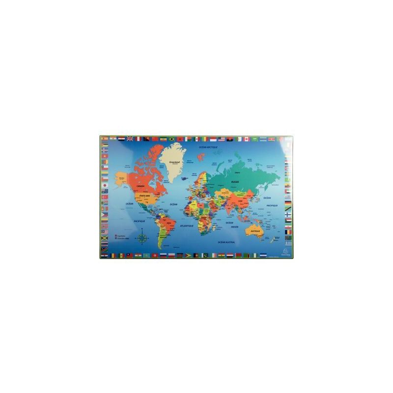 Achetez Sous-mains 57,5x37,5cm monde 29790E EXACOMPTA pas cher sur Ma Rentrée Scolaire