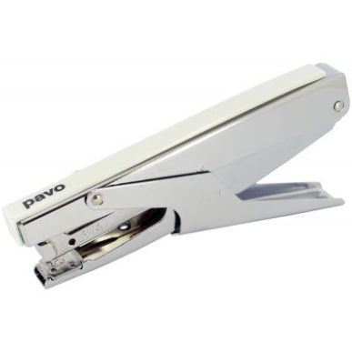 Achetez Pince agrafeuse métallique. Agrafes Bébé 8/4. Capacité 15 feuilles. Coloris Blanc. pas c..