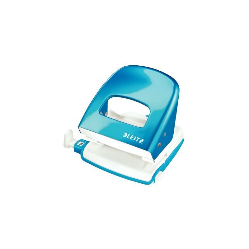 Achetez LEITZ Perforateur Bleu azur métallisé, 30feuilles, réglette à  clic. Effort réduit de ..
