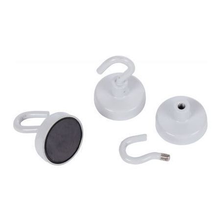 Achetez Blister 3 crochets de suspension magnétique diamètre 25mm blanc FAI700472 pas cher sur Ma ..