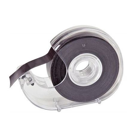 Achetez WONDAY Dévidoir transparent en PS + Ruban Noir à bande magnétique et adhésive 19 mm x ..