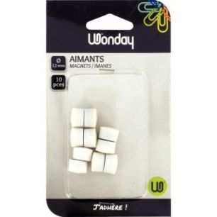 Achetez Blister de 10 punaises magnétiques, diamètre 12 mm.  Blanc FAI120402 SAFETOOL pas cher sur..
