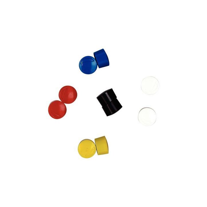 Blister de 10 punaises magnétiques, diamètre 12 mm assortis FAI120092 SAFETOOL