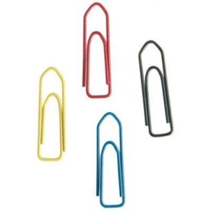Achetez Boîte de 1000 trombones 25 mm bout chevron coloris assortis 8042425 PAVO pas cher sur Ma Re..