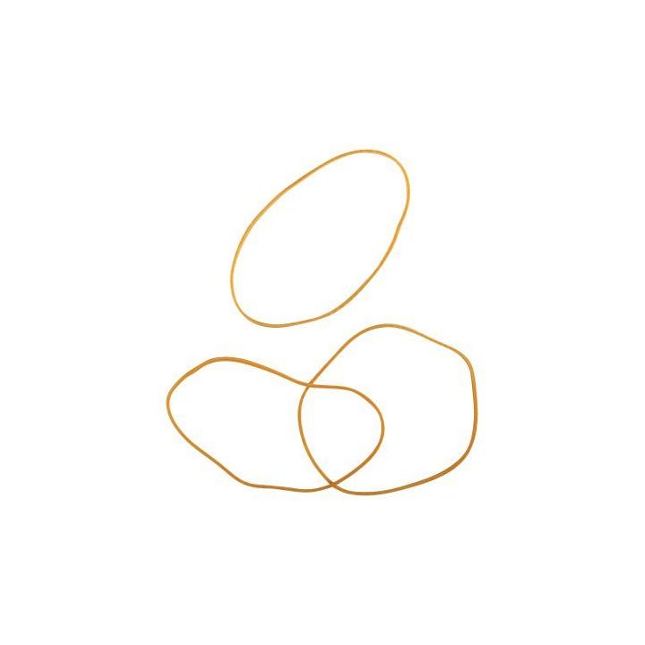 WONDAY Boîte distributrice de 100g d'élastique en caoutchouc blond étroit 100x1,8mm