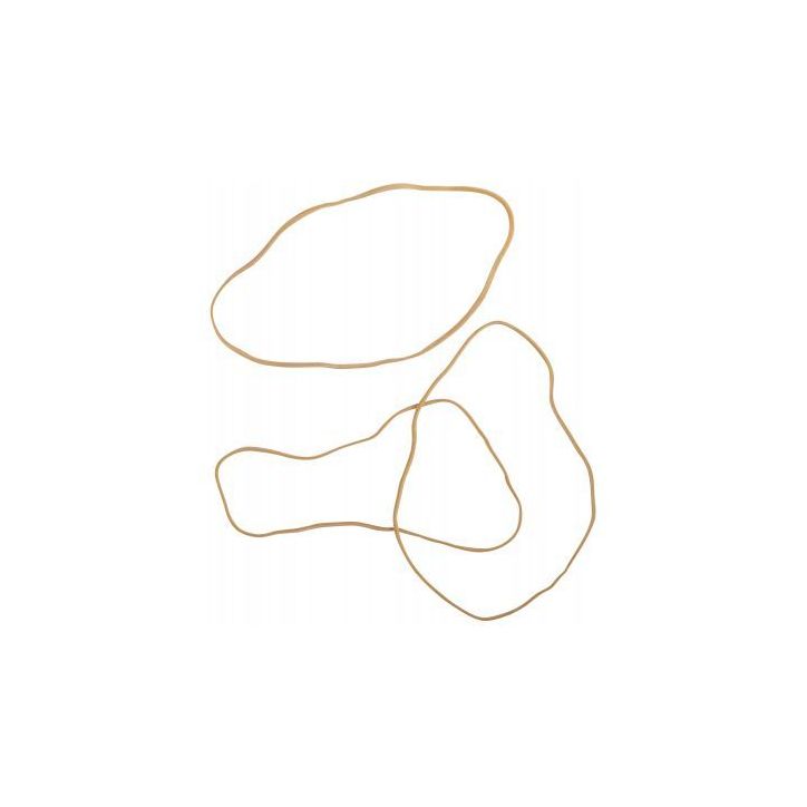 WONDAY Sac de 1kg d'élastique en caoutchouc blond étroit 150x1,8mm