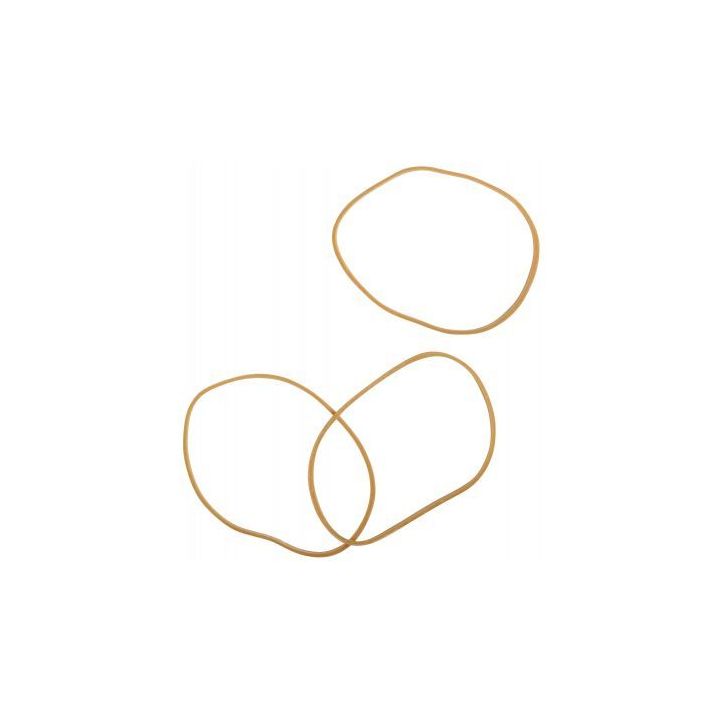 WONDAY Sac de 1kg d'élastique en caoutchouc blond étroit 80 x 1,8 mm