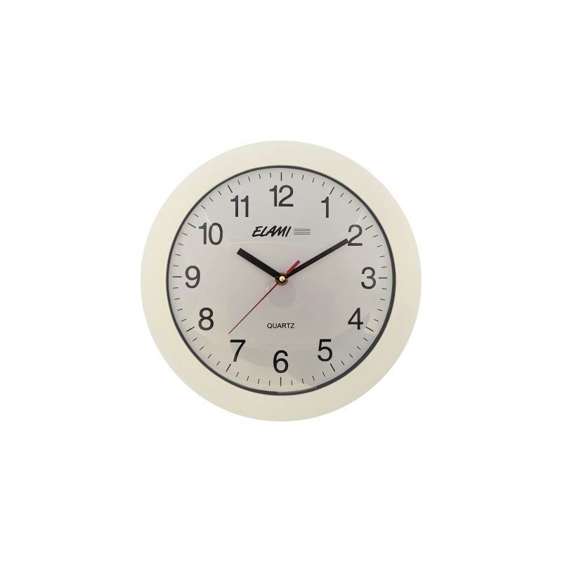 Achetez Horloge classique diamètre 30cm blanc 900276 ELAMI pas cher sur Ma Rentrée Scolaire