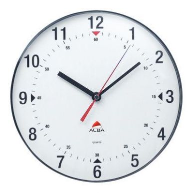 Achetez Horloge murale ronde diamètre 25cm HORCLAS ALBA pas cher sur Ma Rentrée Scolaire