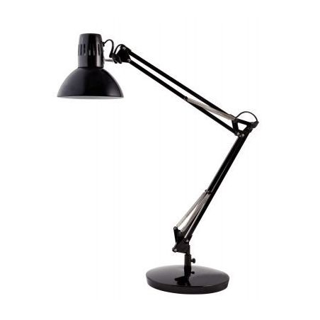 Achetez ALBA Lampe Architecte noire. Double bras. Socle lesté, pince ou fixation murale. Livrée sa..