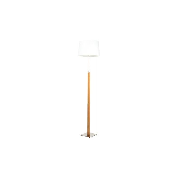 Lampadaire Quatro réglable en chrome chêne clair QUATRO UP 5 LS ALUMINOR