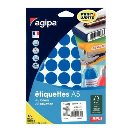 Achetez AGI ETU/400 PASTI BLEUE 24MM   114322 pas cher sur Ma Rentrée Scolaire