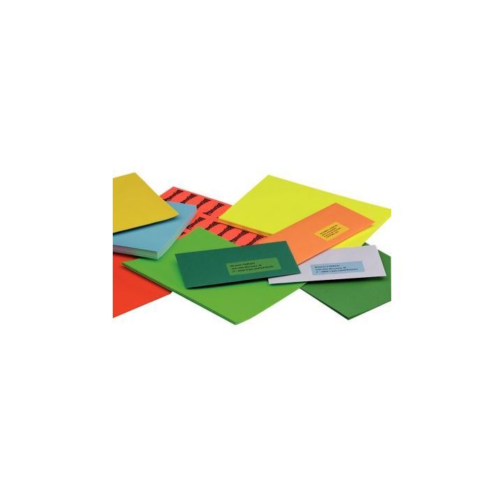 Boîte de 1400 étiquettes couleur 38.1x99mm bleu 2627 BVA1