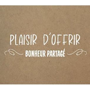 Achetez Rouleau de 500 étiquettes célébrations "Plaisir d'offrir" 40x35mm kraft 96E0442 pas cher ..
