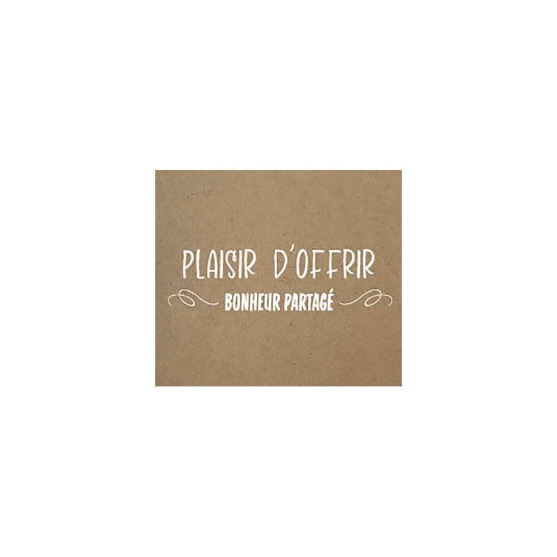 Achetez Rouleau de 500 étiquettes célébrations "Plaisir d'offrir" 40x35mm kraft 96E0442 pas cher ..
