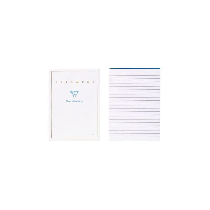 Bloc de 50 feuilles de correspondance 148x210mm velin TRIOMPHE 6120C TRIOMPHE CLAIREFONTAINE