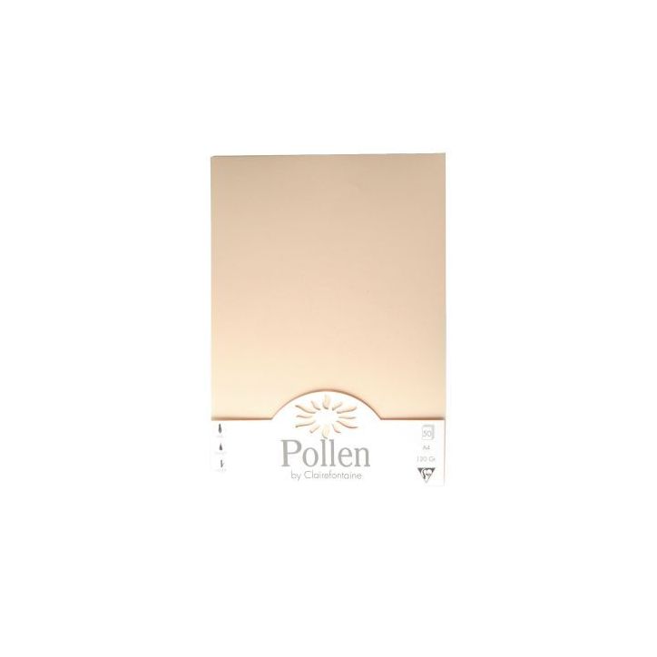 Paquet de 50 feuilles Pollen 210x297mm 120g ivoire 4204C POLLEN CLAIREFONTAINE