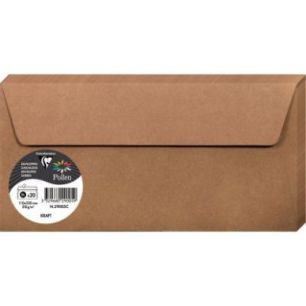 Achetez Paquet de 20 enveloppes Pollen 110x220mm 120g kraft 29005C POLLEN CLAIREFONTAINE pas cher su..