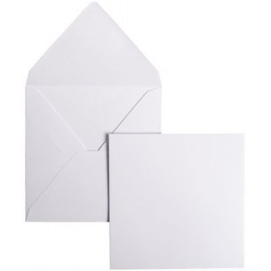 Achetez Paquet de 20 enveloppes Pollen 140x140mm 120g blanc 5428C POLLEN CLAIREFONTAINE pas cher sur..