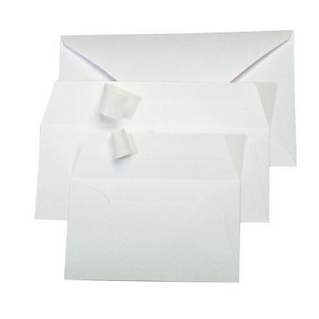 Achetez Paquet de 20 enveloppes Pollen Clairefontaine format 110x220mm 120g blanc 5435C POLLEN CLAIR..