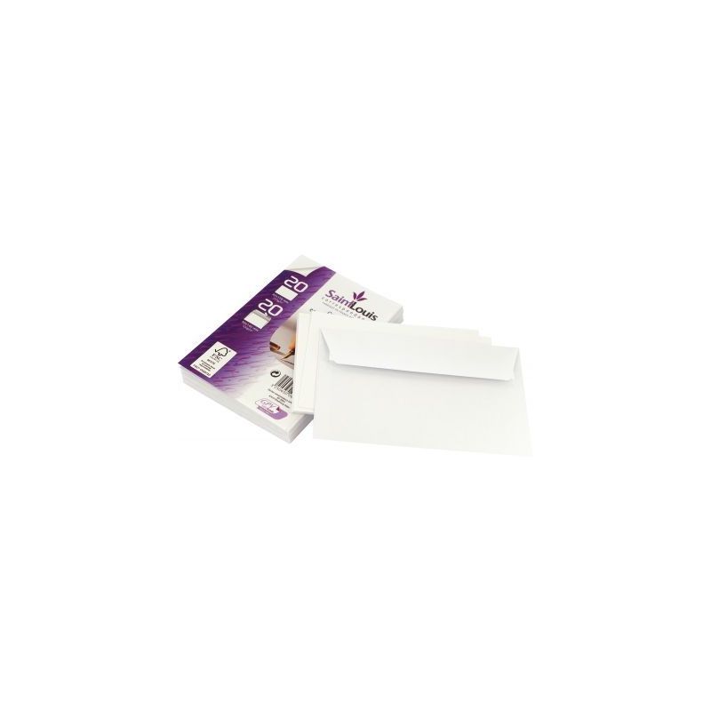 Achetez Paquet de 20 enveloppes 82x128mm avec 20 cartes de visite 90x140mm blanches 6655 GPV pas che.. Achetez Paquet de 20 enveloppes 82x128mm avec 20 cartes de visite 90x140mm blanches 6655 GPV pas che..