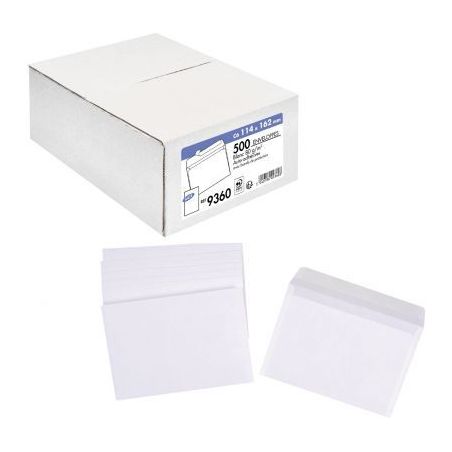 Achetez Boite 500 enveloppes blanches C6 114x162 80g/m² bande de protection 9360 LA COURONNE pas ch..