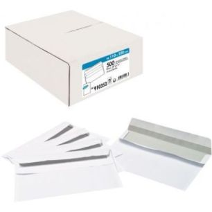 Achetez Boîte de 500 enveloppes blanches DL 110x220 80g/m² autocollantes pas cher sur Ma Rentrée ..