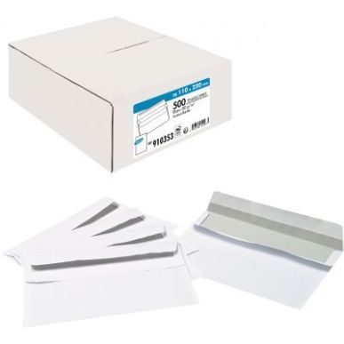 Achetez Boîte de 500 enveloppes blanches DL 110x220 80g/m² autocollantes pas cher sur Ma Rentrée ..