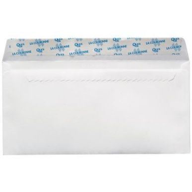 Achetez Boîte de 500 enveloppes blanches DL 110x220 90g/m²  bande de protection 10693 LA COURONNE ..