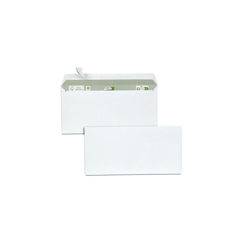 Achetez Boîte de 500 enveloppes blanches DL 80 grammes à bande siliconée recyclées 3015 GPV pas ..