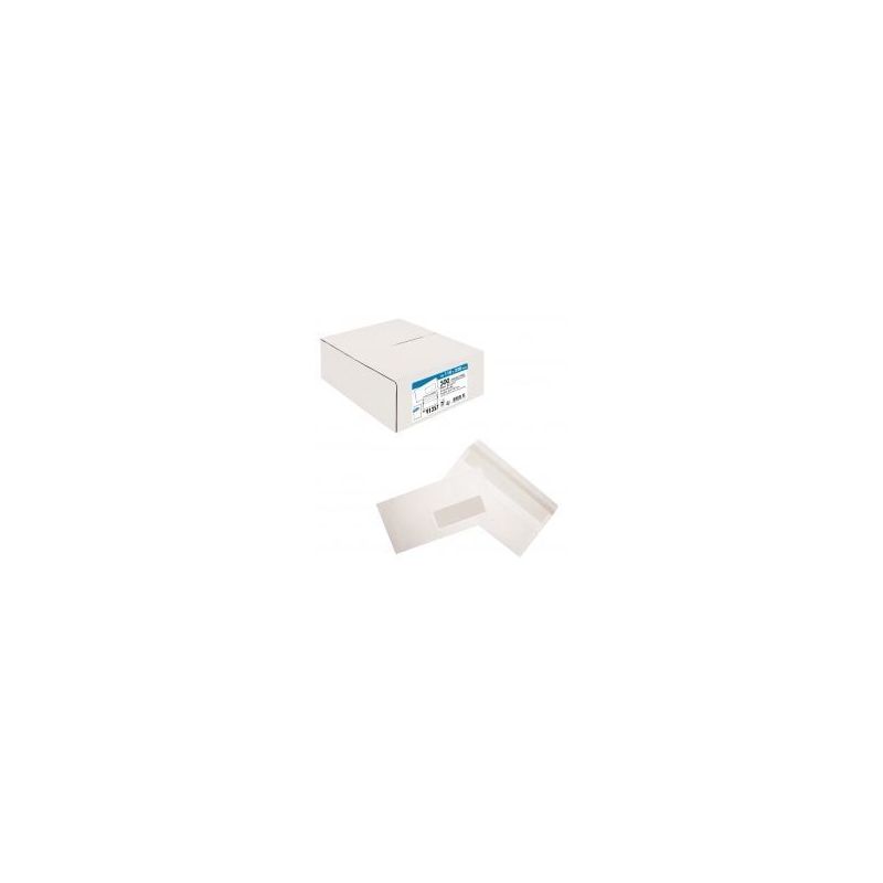 Achetez Boîte de 500 enveloppes blanches DL 110x220 80g/m² fenêtre 45x100 autocollante 91357 LA C..